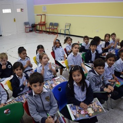 Grade 1 Reading in the Hall