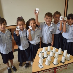 Arabic Cups Activity, Grade 1 to 3