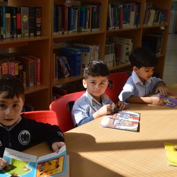 Visit to the Library, KG